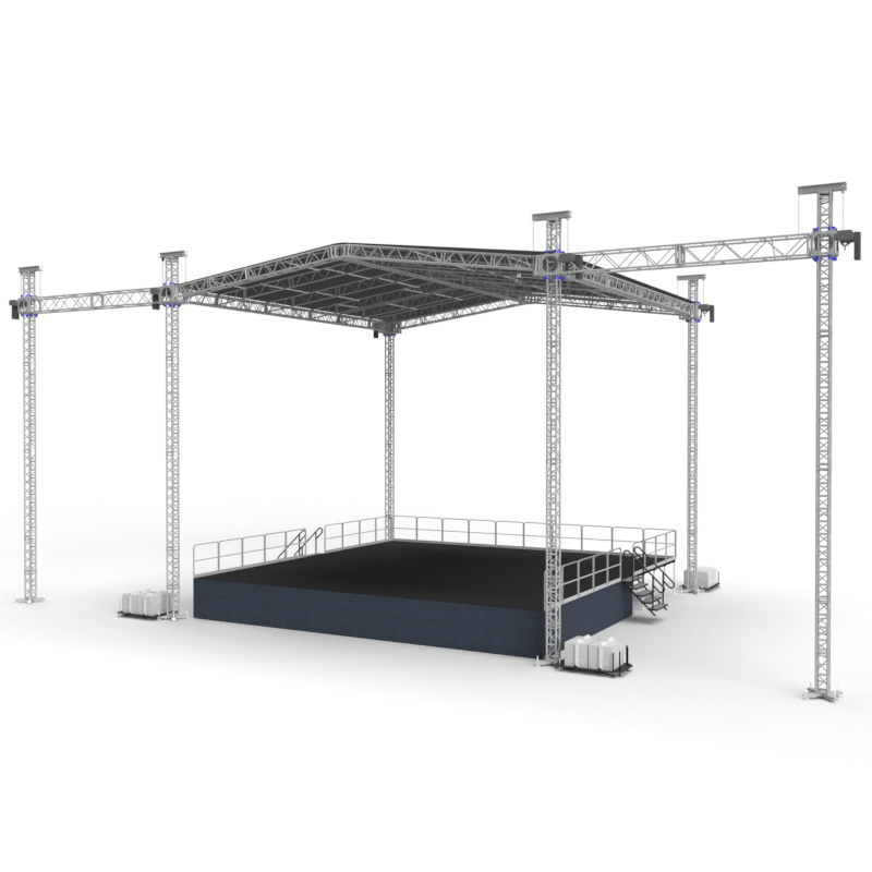 3D computer aided design rendering of a truss roof