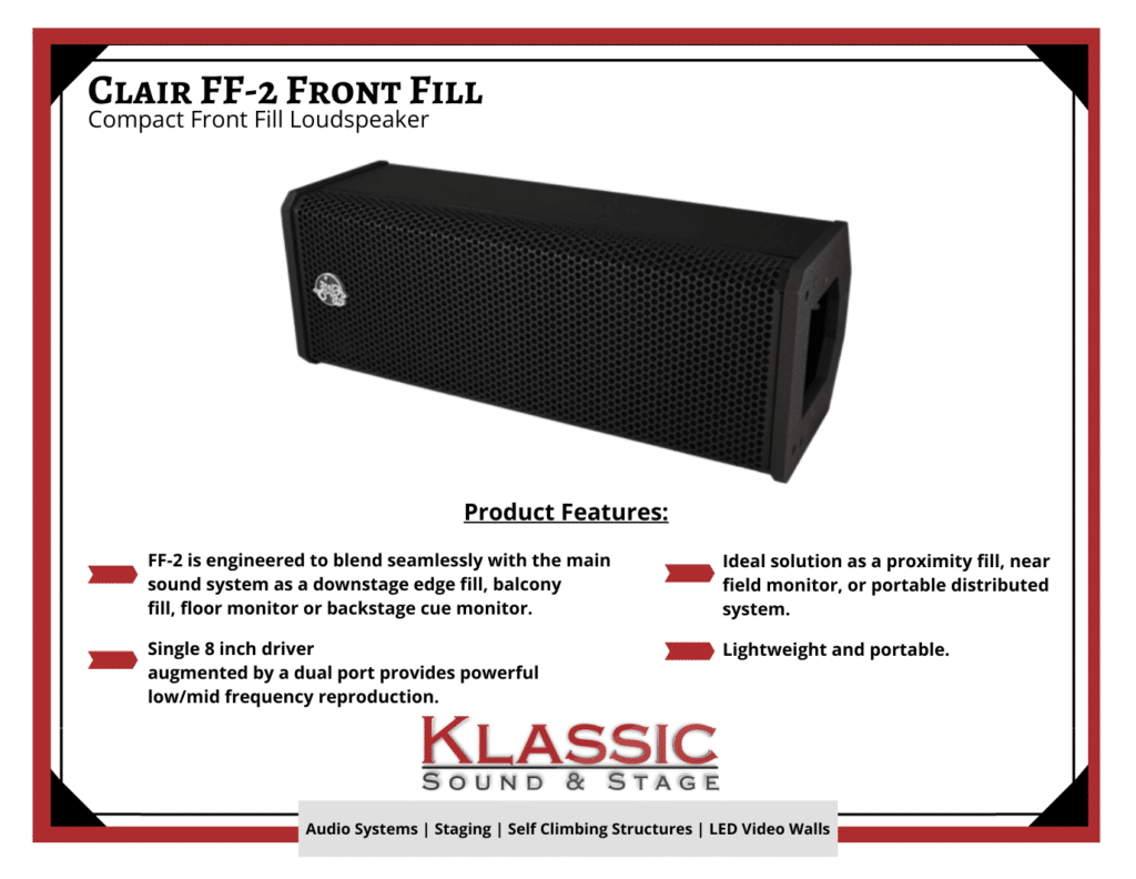 learn all about our near feild audio speakers available for rent in Maryland, Virginia and Washington DC
