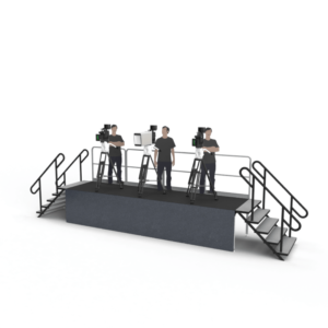 Klassic Sound and stage can provide press risers for special event rentals.