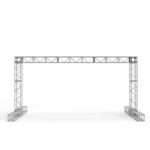 3D computer aided design rendering of a truss signage structure